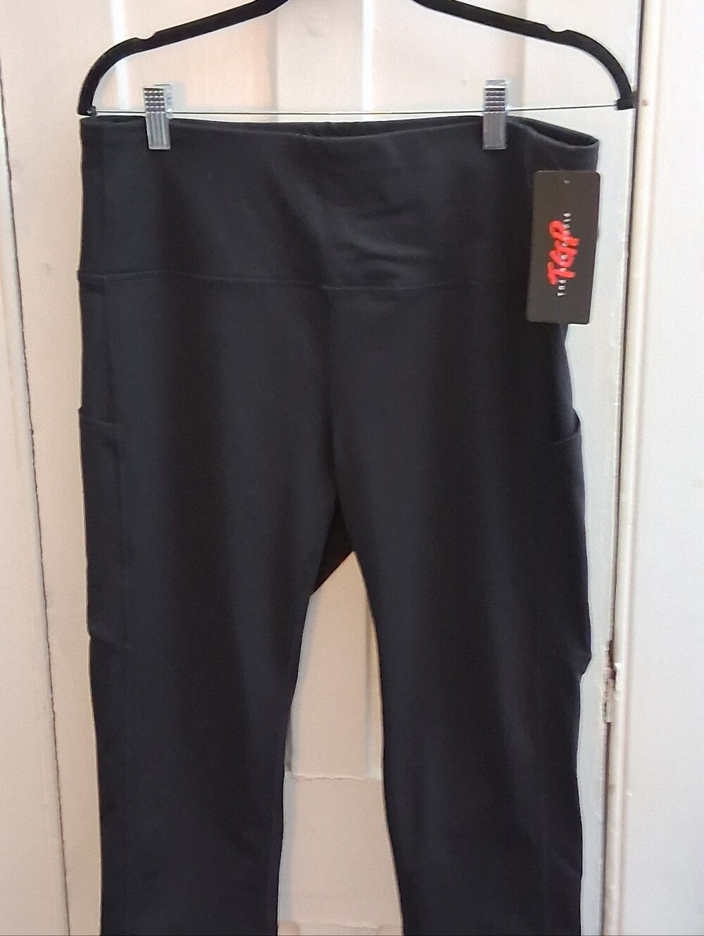 The Gym People NWT Women's 2XL Thick High-Waist Leggings/Yoga Capri W/Pockets